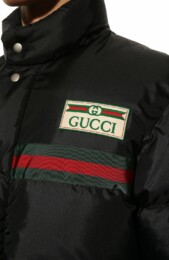 Gucci - Padded nylon jacket with Web