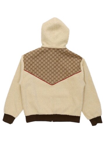 Gucci - Gucci x The North Face GG Canvas Shearling Jacket